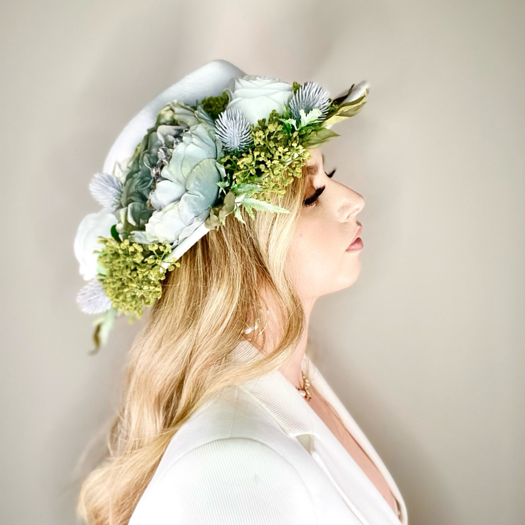 Boho Floral Fedora