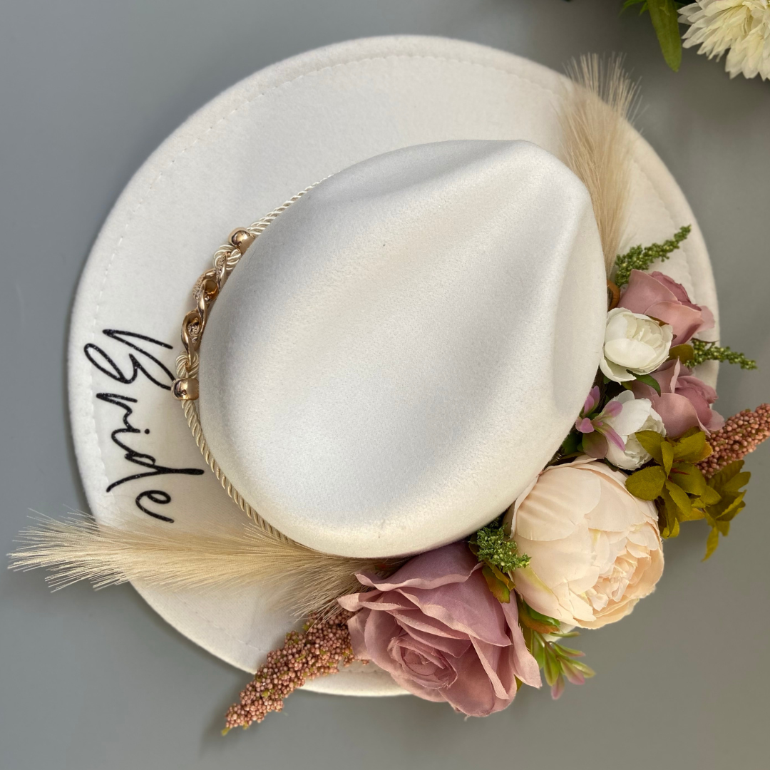 Boho Floral Fedora